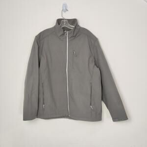 Kirkland Signature Men’s Gray Softshell Jacket Full Zip XXL